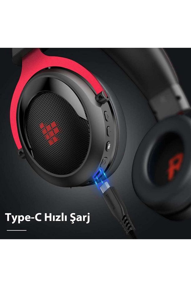 Shadow 2.4ghz Rgb Kablosuz Mikrofonlu Kulak Üstü Oyuncu Kulaklığı - 5
