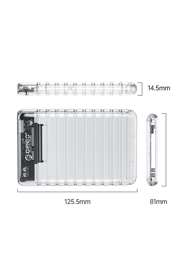Usb3.2 Gen2 6gbps Type-c 2.5” Inch Sata Ssd Hard Disk Kutusu Şeffaf - 2