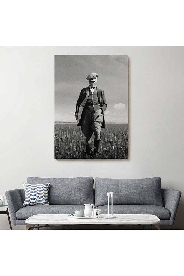 Atatürk Portre Tablosu Mustafa Kemal Atatürk Dikdörtgen Dekoratif Kanvas Tablo,fc,127 - 3
