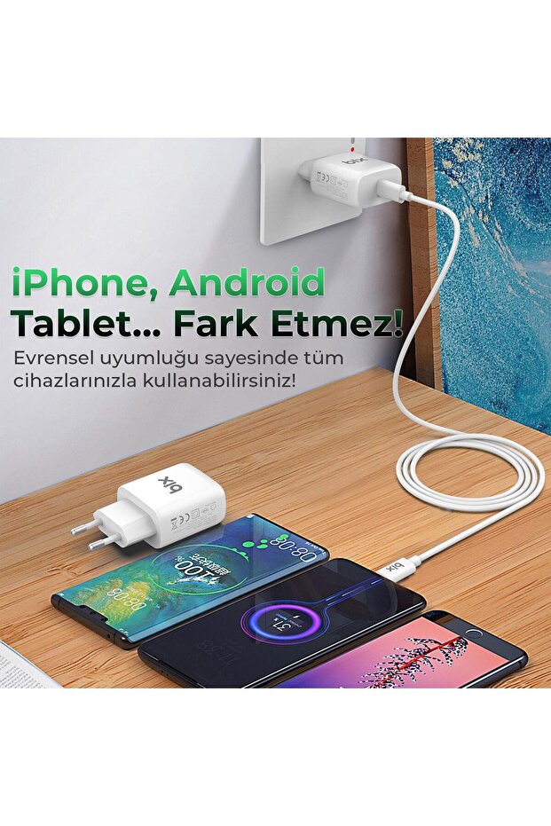 Bx-uc25ta 25w Pd Hızlı Şarj Adaptörü 5a Type-c Kablo - 6