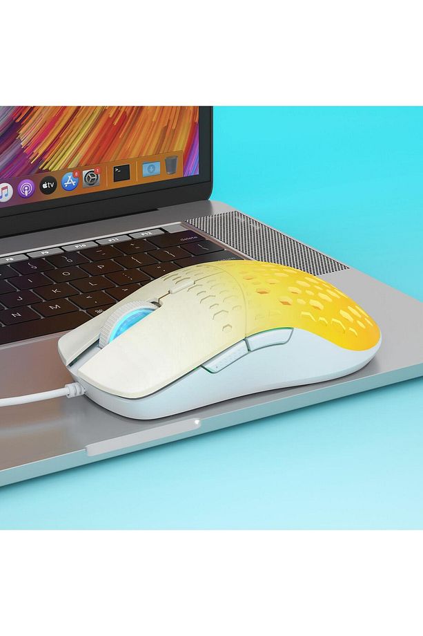 S11 Pro 3600dpı Rgb Optik Gaming Mouse Sarı - 4
