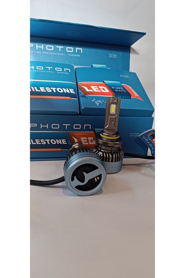 9005 Milestone Hb3 9005 15000 Lumens Black Katana Edition Led Far Xenon - 6