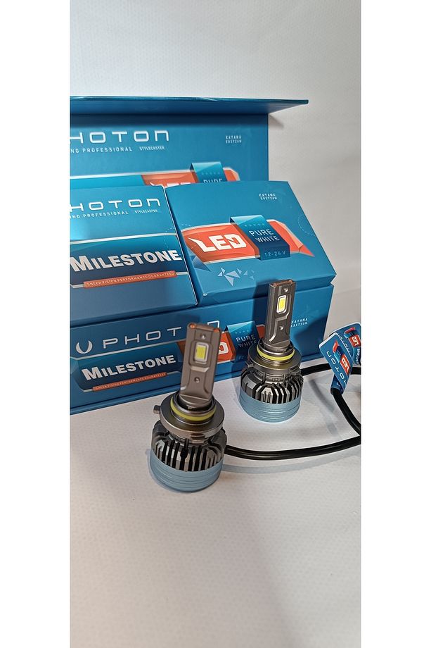 9005 Milestone Hb3 9005 15000 Lumens Black Katana Edition Led Far Xenon - 5