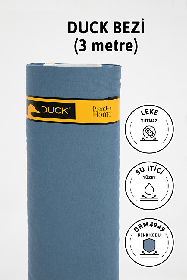Premier Meter Duck Linen Fabric Water Repellent Cloth 3 Yards Drm4949 - Indigo