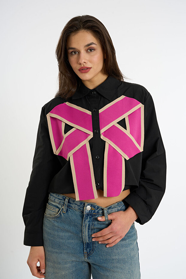 Fiyonk Detaylı Gömlek - 1