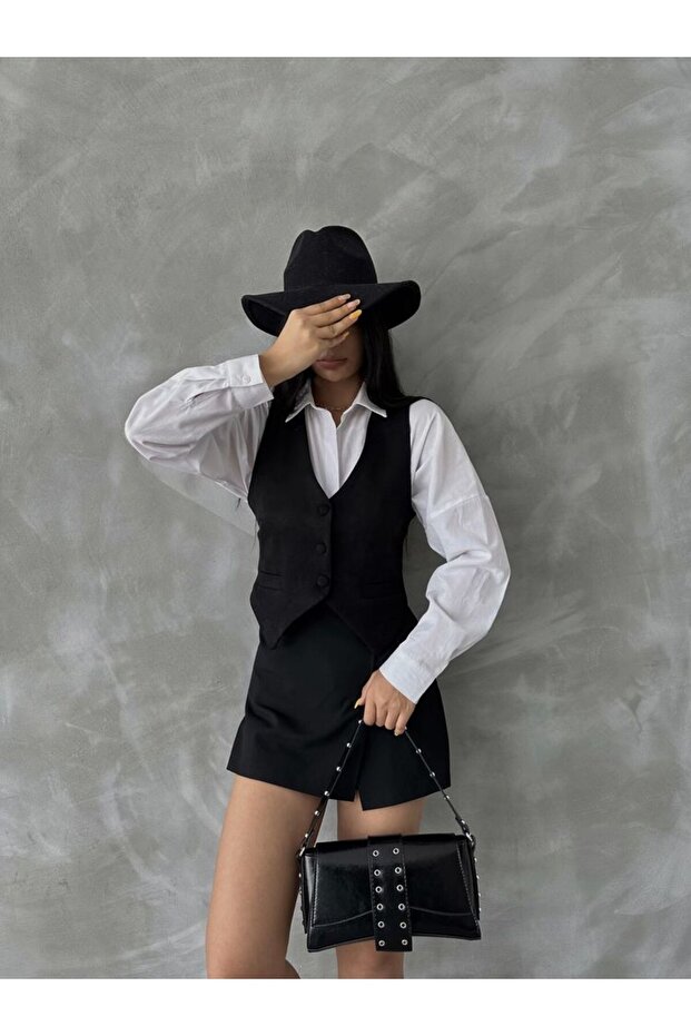 SÜET CEPKEN YELEK - 2