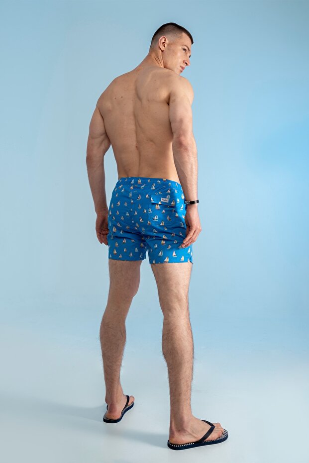 شورت سباحة صغير بنمط الإبحار - 5