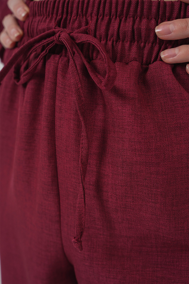 6622 Model Claret Red Linen Set of Two - 6