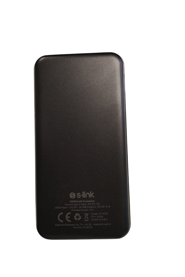 S-LİNK 10W MULTI OUTPUT 10000MAH 2USB TYPE C MICRO WIRELESS - 2