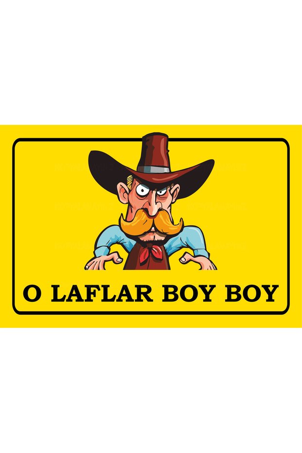 O Lafes Boy Boy Laf Dalaşı Funny Sayings Graffiti Retro Wood Poster Painting