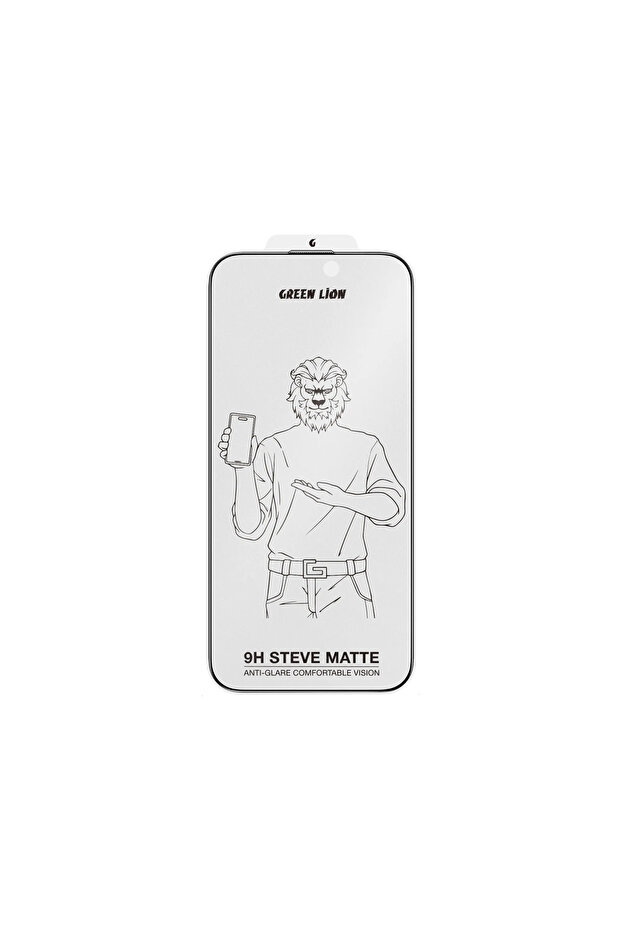 9H Steve Matte Ar Glass Protector For Iphone 16 Pro - Clear