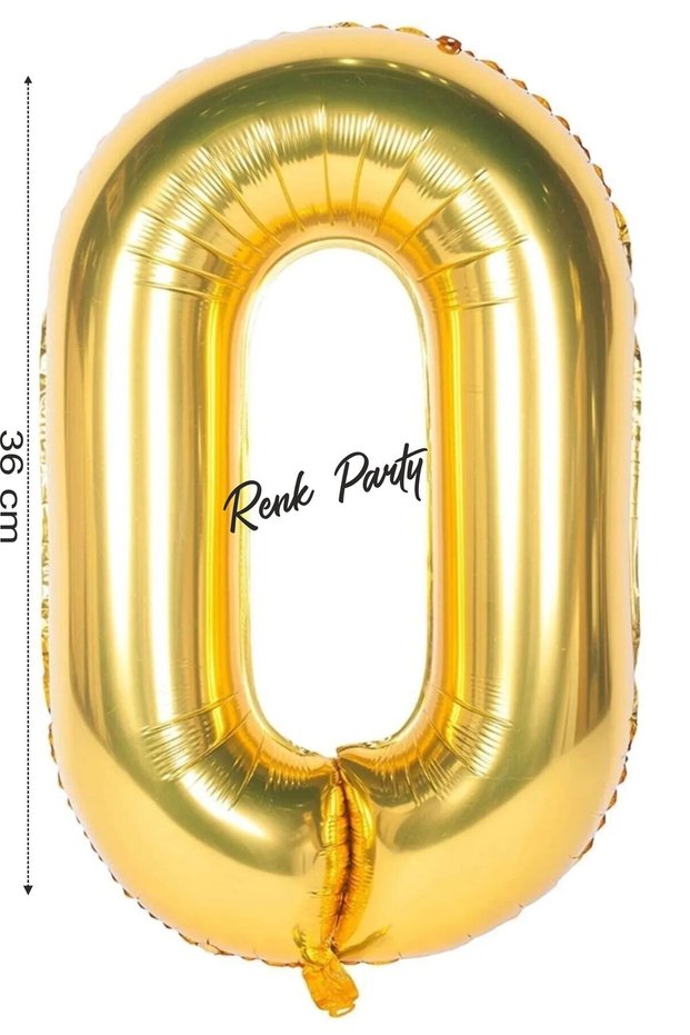 Foil Balloon Letter O Helium Balloon 36 cm Gold Color - Letter O Balloon - Letter Foil Balloon - 16 Inch