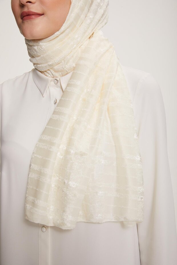 Trend Örme Şal 3 - ATS3OR-13 - Krem - 3