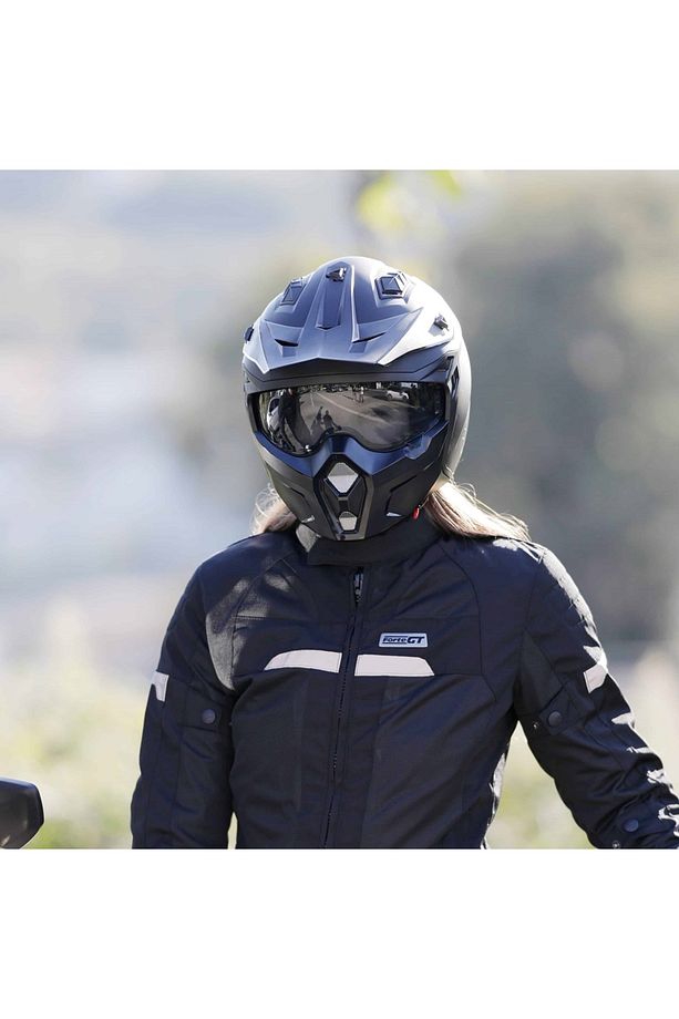 X1 x Seul Modüler Kask 64883 Mat Siyah Renk - 7