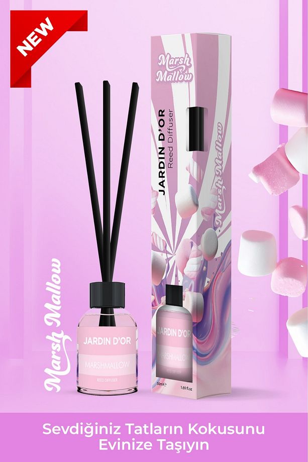 Marshmallow Reed Diffuser 50 ml / Çubuklu Oda Kokusu - 2