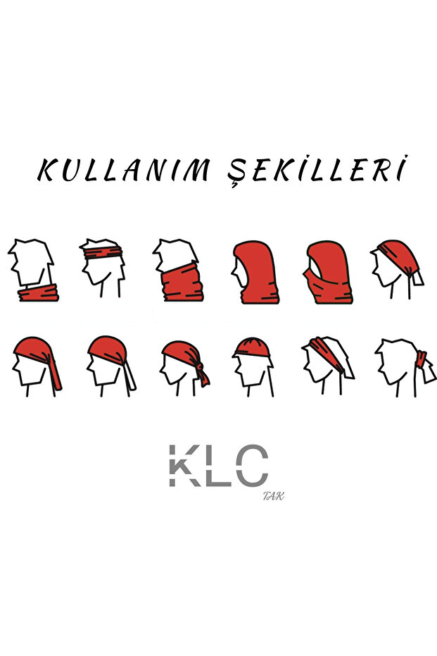 KLCTAK DESENLİ BOYUNLUK (BUFF) - 4