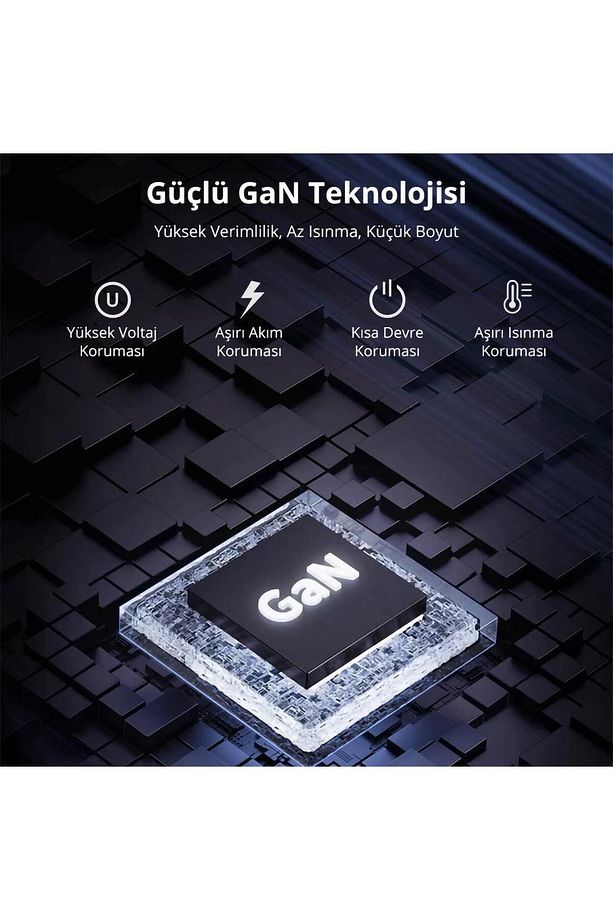 20w Gan Usb-c Hızlı Şarj Adaptörü Iphone, Android Ve Ipad Uyumlu Type-c Pd Şarj Aleti Beyaz - 6