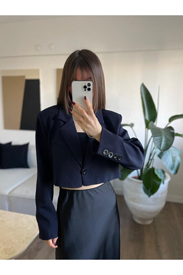 KRUVAZE CROP BLAZER - 1