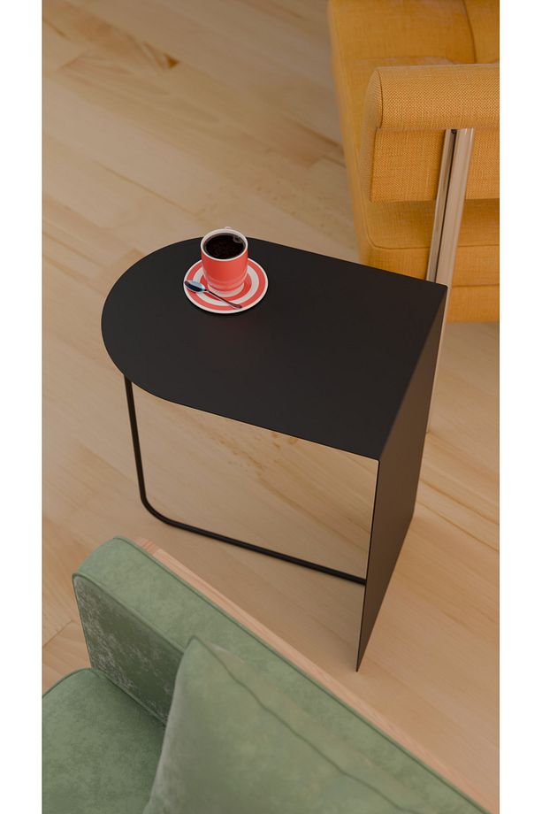 Modern ve Minimalist Yan Sehpa - Yüksek Kalite Çelik, Çok Renkli Seçenekler - 4