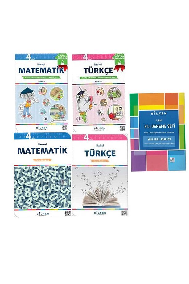 4. Sınıf Matematik Ve Türkçe Konu Anlatımlı Fasikül Set Matematik Ve Türkçe Soru Bankası + Deneme - 1