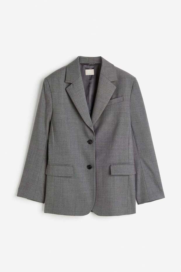 سترة كبيرة الحجم من مزيج الصوف - 1