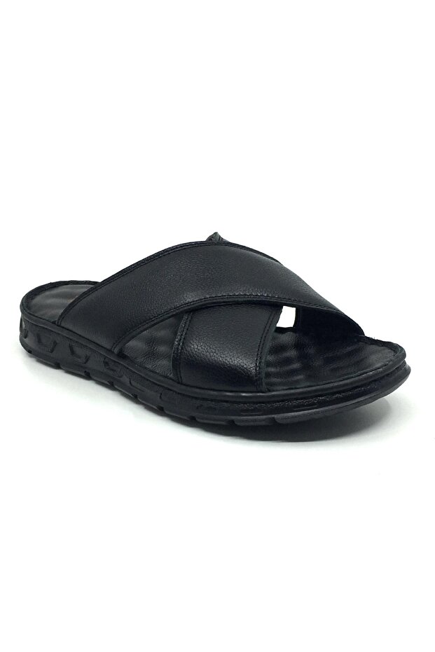 Genuine Leather Inside and Outside Orthopedic Men's Summer Comfortable Slippers 40-45
