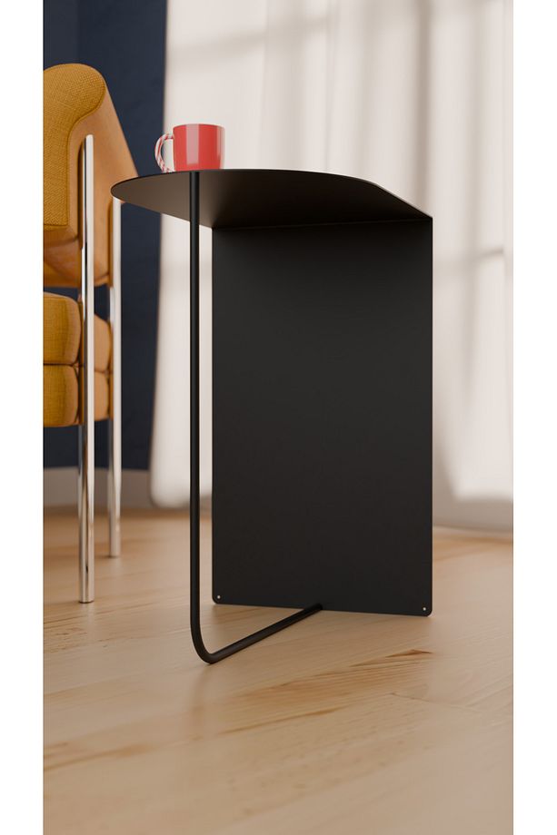 Modern ve Minimalist Yan Sehpa - Yüksek Kalite Çelik, Çok Renkli Seçenekler - 5