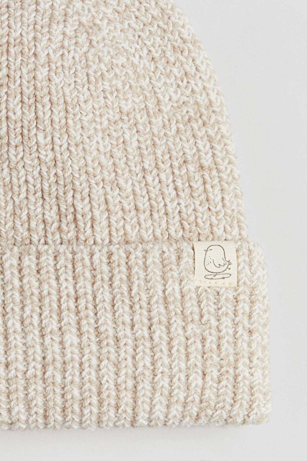 Rib-knit beanie - 1