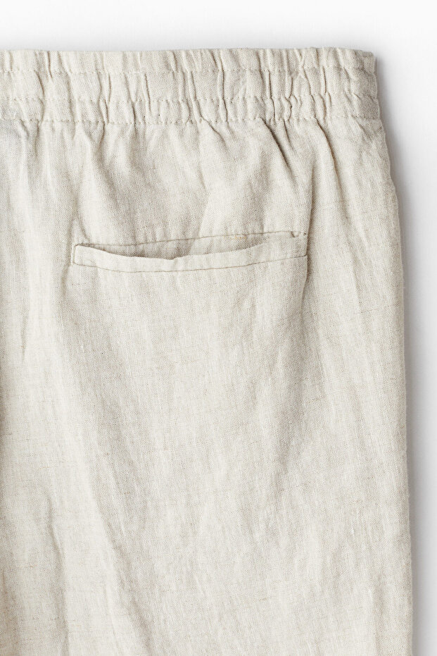 Keten Pantolon Regular Fit - 7
