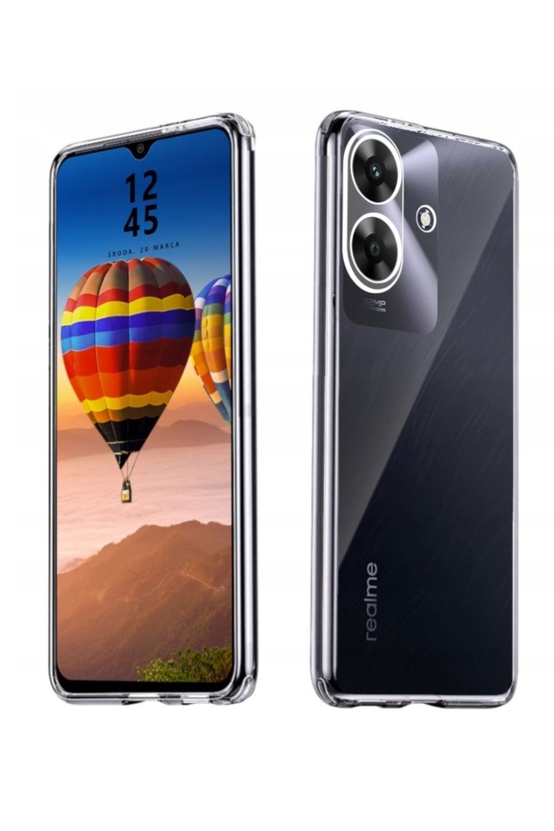 Realme Note 60 Compatible Clear Silicone Case - Flexible Full Protection Cover with Camera Protection