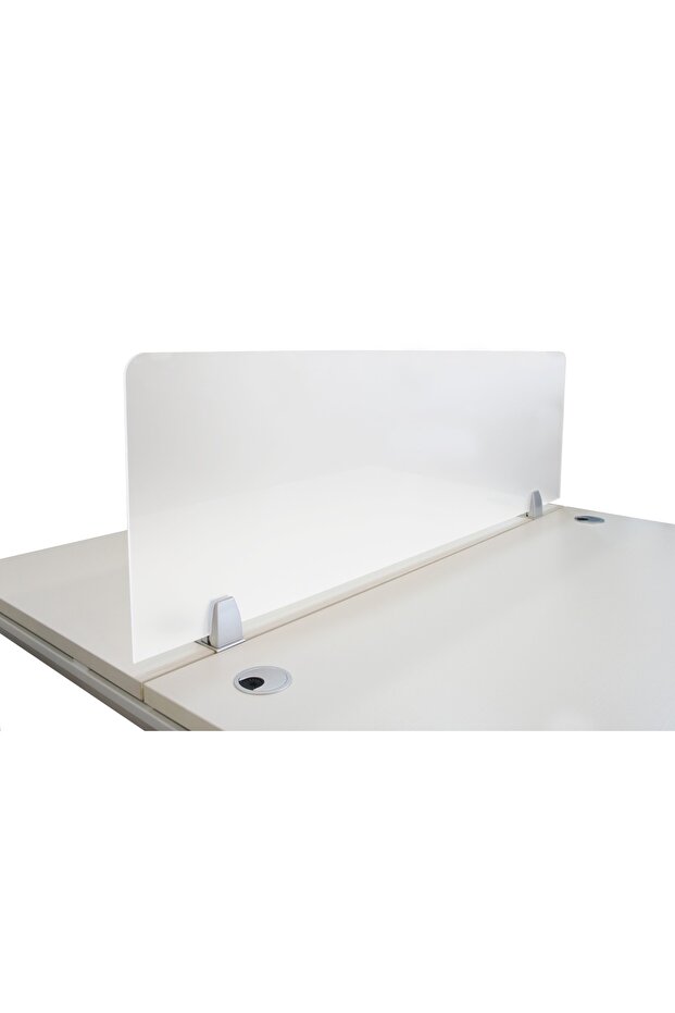 Desk White Dividers Office Partition Desktop Privacy Panel for Student (180x40 Cm, White)