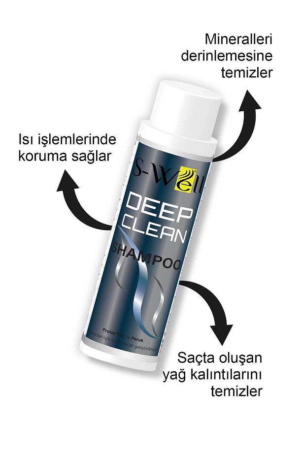 Deep Clean Shampoo | Protez Saç Bakım Şampuanı 400 ML - 4