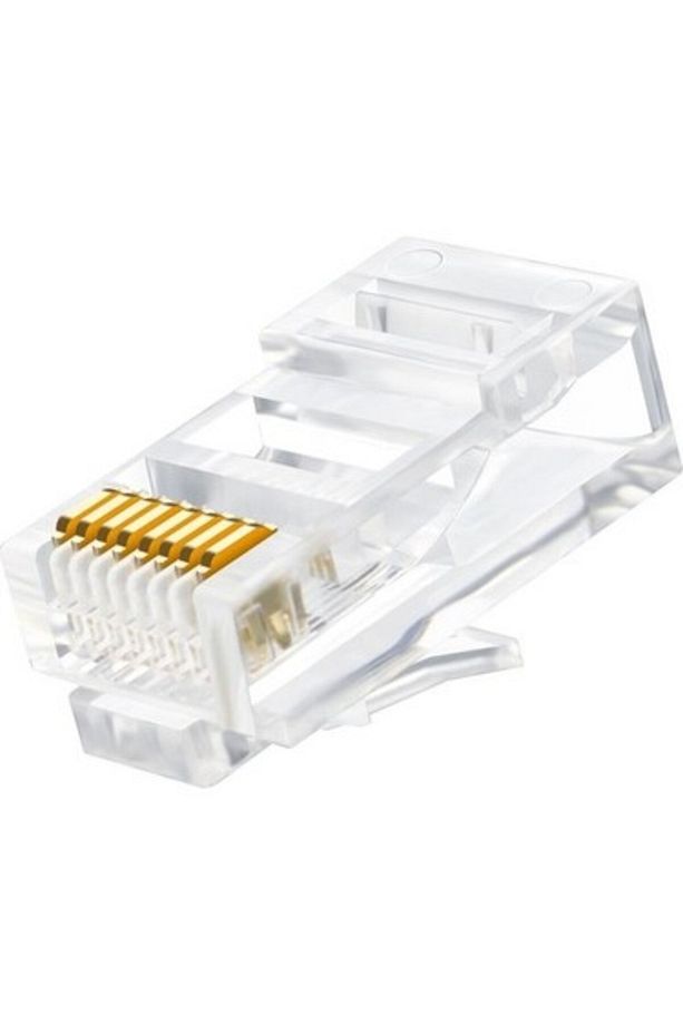 100 Adet Yeni Nesil (Delikli, Açık Uçlu) Cat6 EZ RJ45 Konnektör UTP Jack - 3