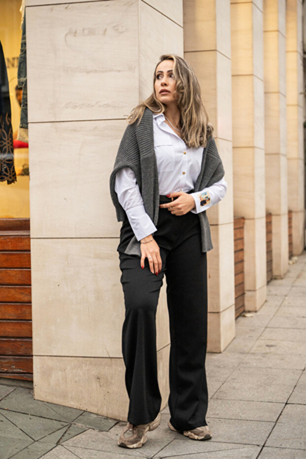 Audrey Beyaz Gömlek - 2