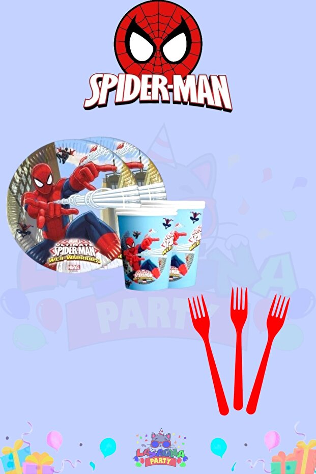 Spider-Man Extra Mini Birthday Party Set for 8 People