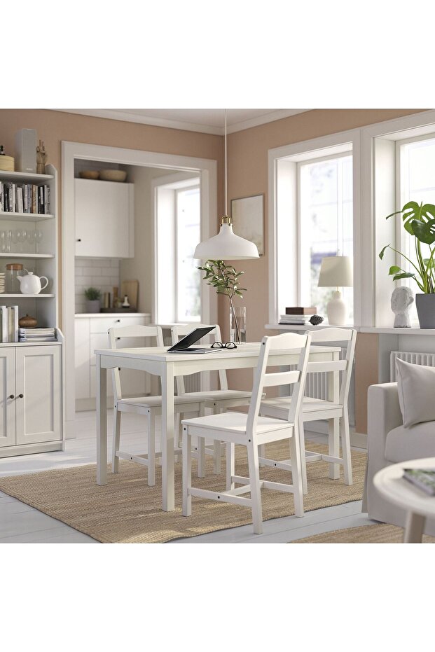 ahşap sandalye, beyaz - 3