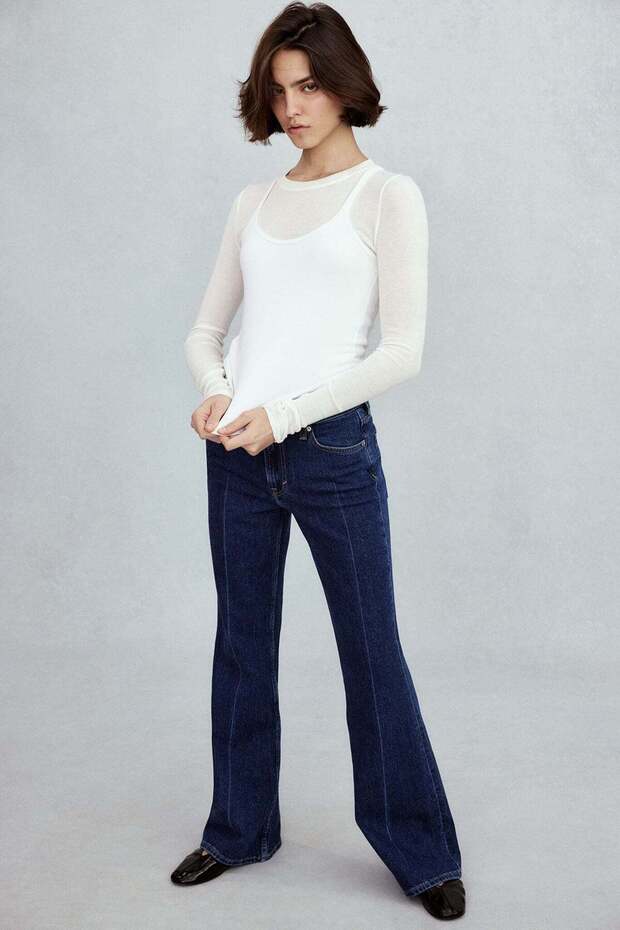 بنطال جينز واسع الساق - 2