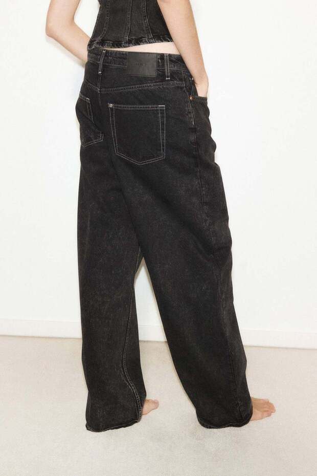 بنطلون جينز واسع وواسع - 6