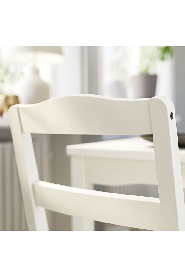ahşap sandalye, beyaz - 2
