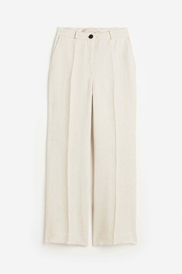 Linen tailored trousers