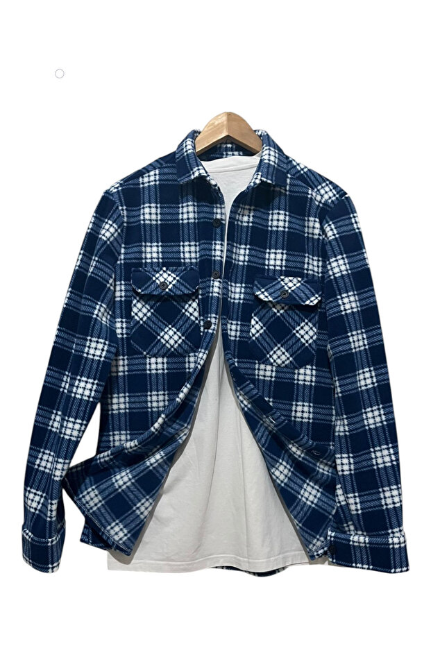 Men's winter fleece shirt soft fabric m0001