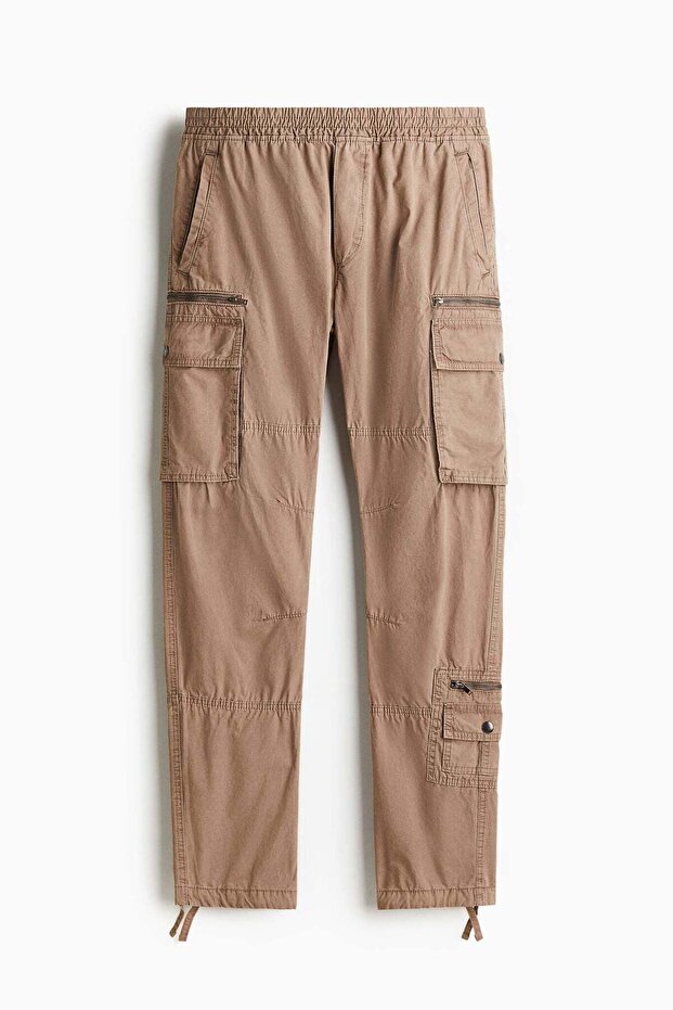 Regular Fit twill cargo trousers