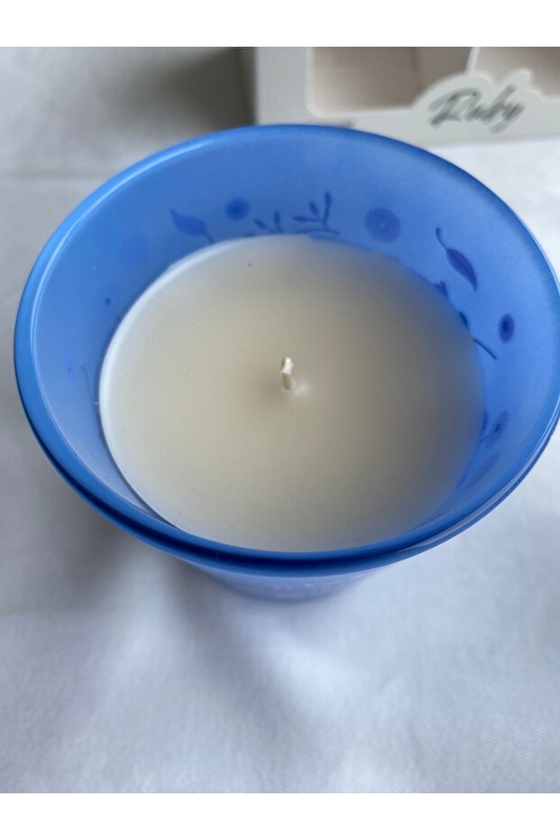 Ruby peonylone kokulu mum ve kupa seti - 6