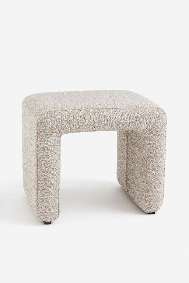 Bouclé stool - 2