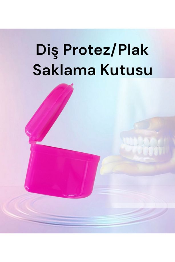 Diş Protez Diş Plak Saklama Taşıma Kutusu - 2 adet BÜYÜK BOY - 3