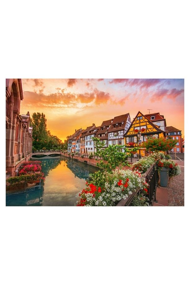2 Adet 1000 Parça Puzzle - Colmar ve Yıldızlı Gece (Starry Night) - 2