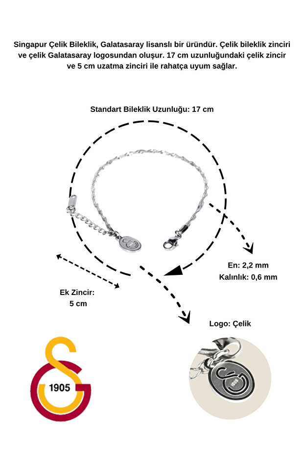 GS SİNGAPUR ÇELİK BİLEKLİK - 5