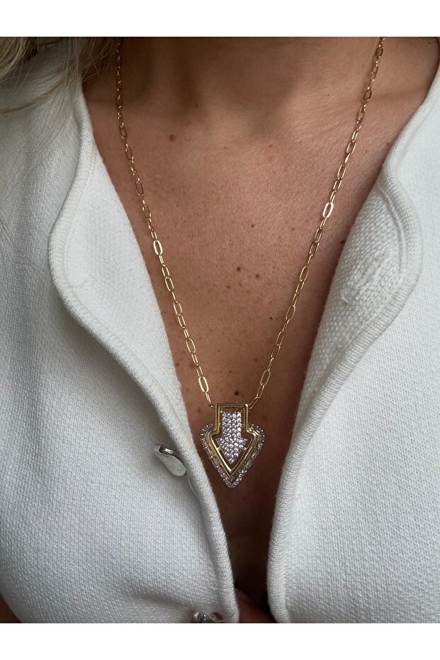 İthal Arrow Kolye - 4