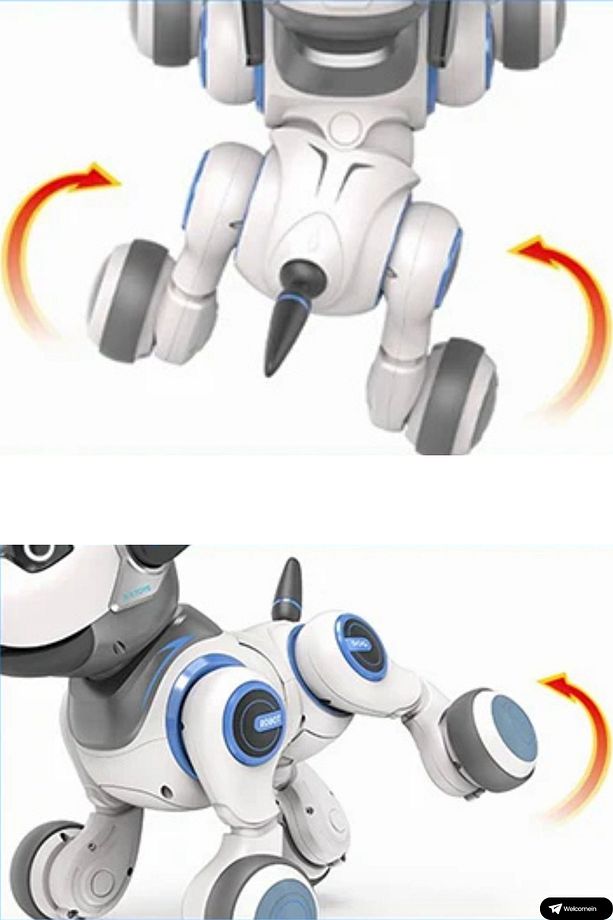 Oyuncak El Sensörlü  Uzaktan Kumandalı Şarjlı 22 Fonksiyonlu Smart İnteraktif Akıllı Robot Köpek - 9