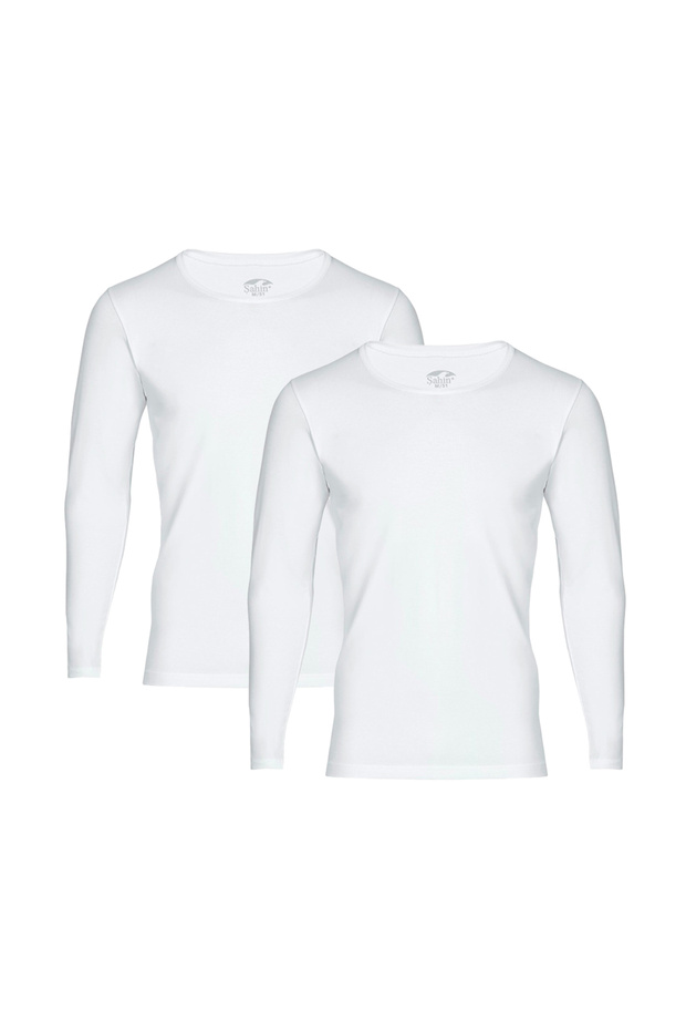Şahin Men's Lycra Long Sleeve Bodysuit - Pack of 2